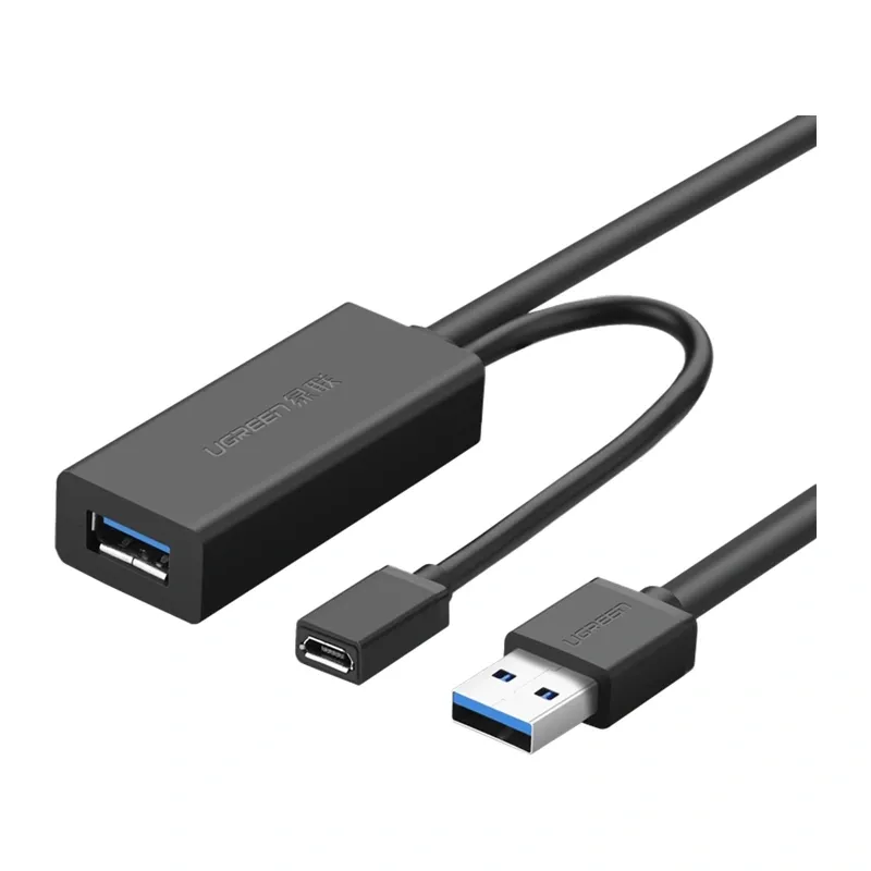 Kabel Przedłużający UGREEN US175 USB 3.0 Micro USB 5m - Czarny