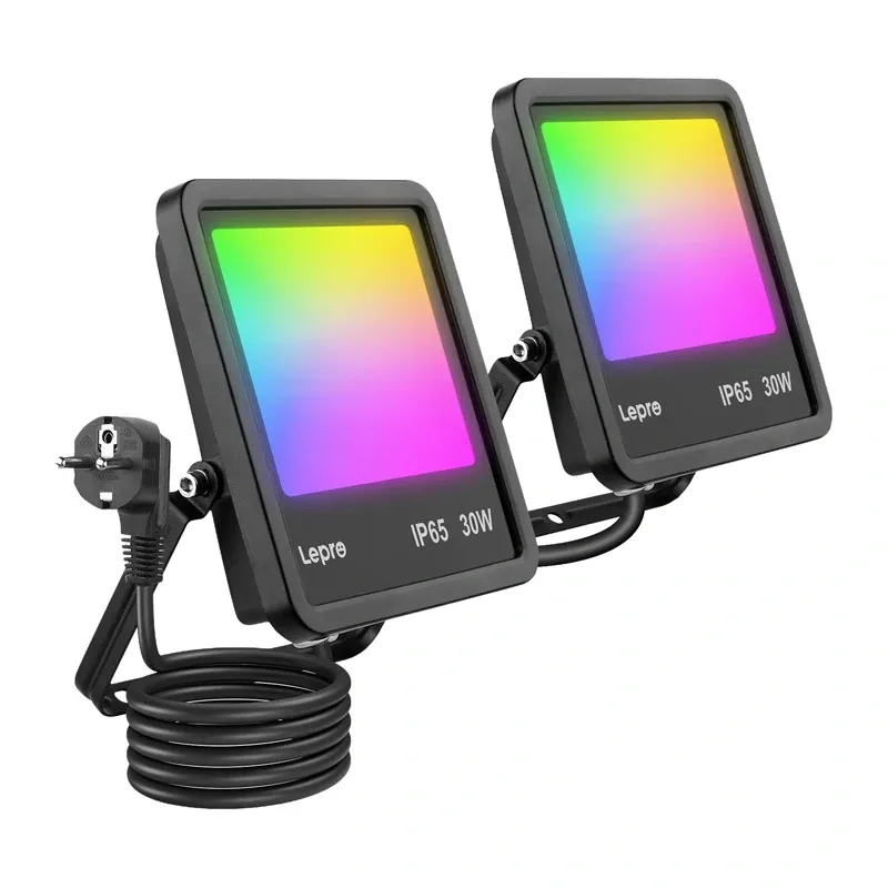 Naświetlacz LEPRO F1 30W LED RGB Wi-Fi Z AI - Inteligentne Oświetlenie