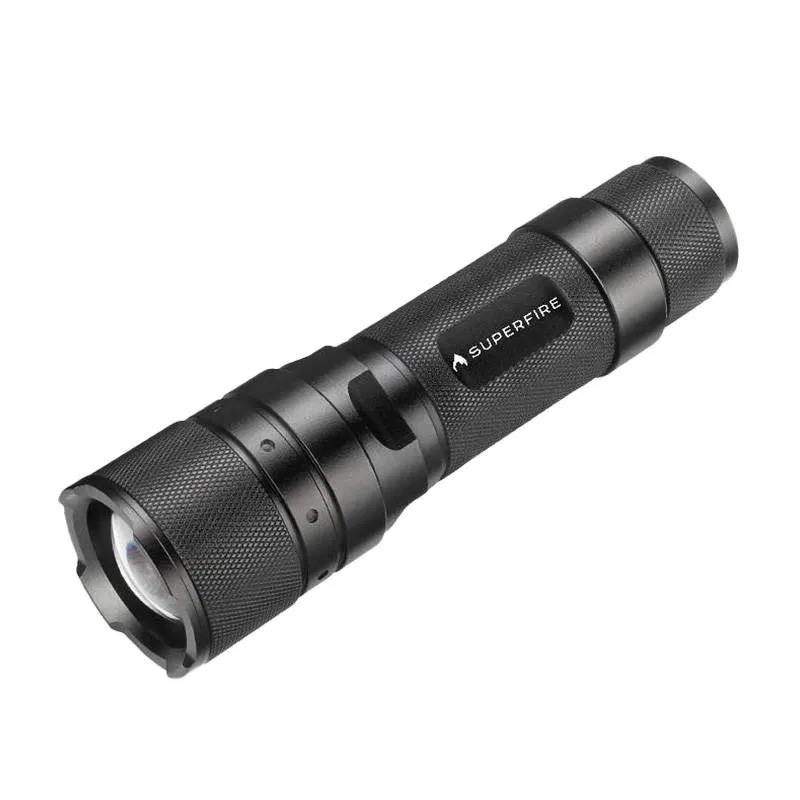 Latarka SUPERFIRE F3-L2 570LM Zoom USB - Bezbarwna