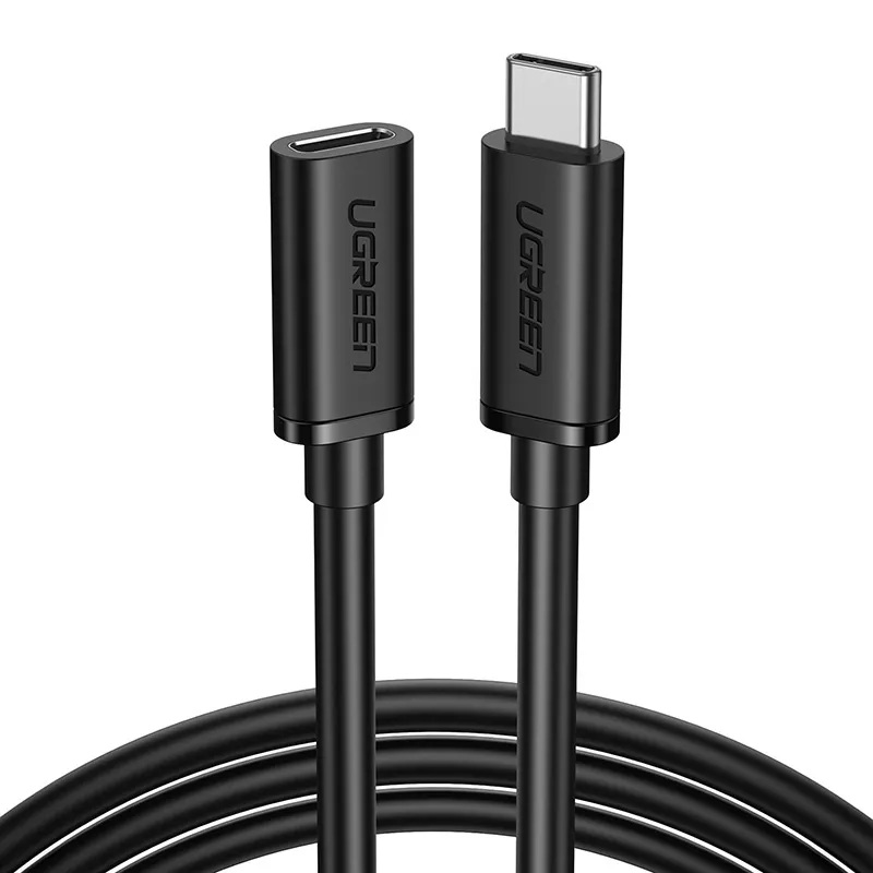 Kabel Przedłużacz UGREEN ED008 USB-C-USB-C 0,5m - Czarny