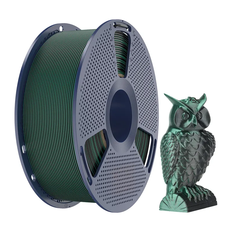Filament SUNLU PLA+ Silk Dual Color 1,75 mm - Czarno-Zielony