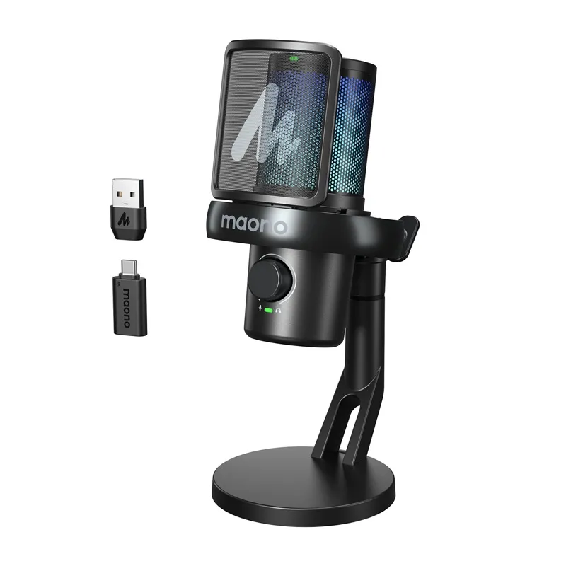 Mikrofon Gamingowy MAONO DM40 Pro Bezprzewodowy - Czarny