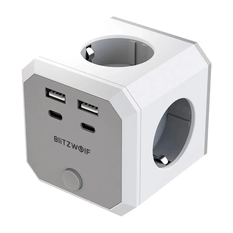 Listwa Zasilająca BLITZWOLF BW-EC2 8 Gniazd 4000W - Biała