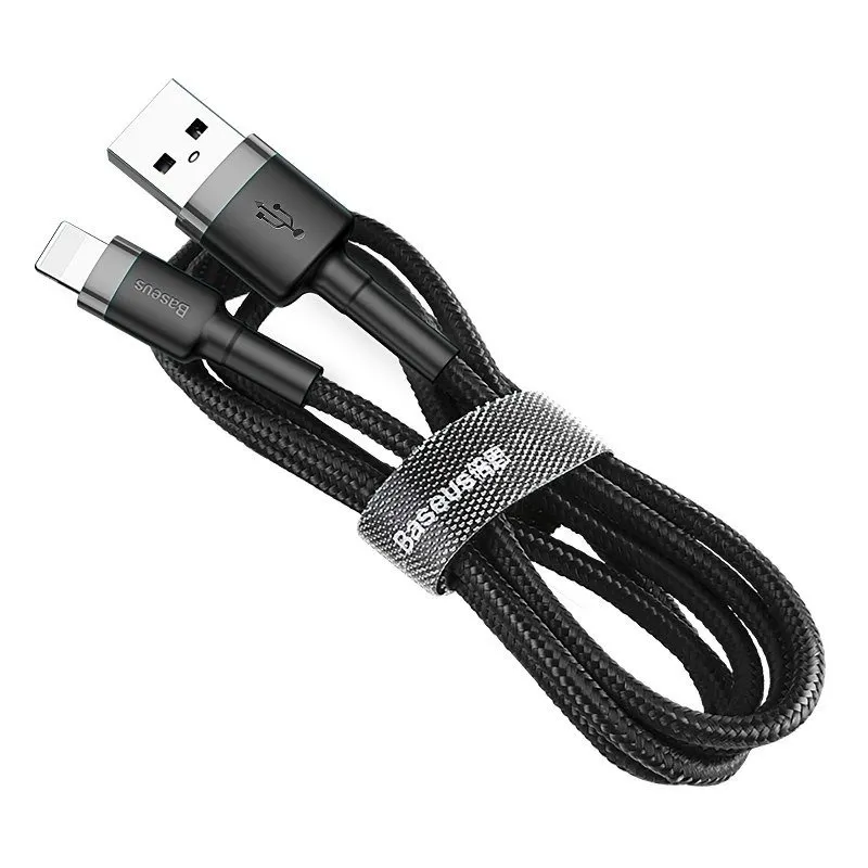 Kabel BASEUS Cafule USB-A-Lightning 2m - Szaro-Czarny