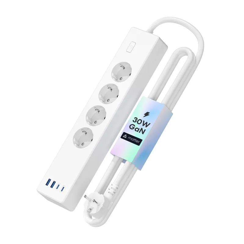 Listwa Zasilająca MEROSS MSP844 4 Gniazda + USB-C/USB-A - Biała