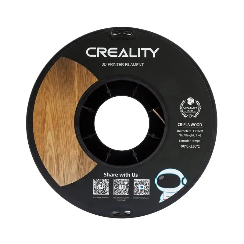 Filament CREALITY CR-PLA Wood 1kg Do Druku 3D - Sosna Biała