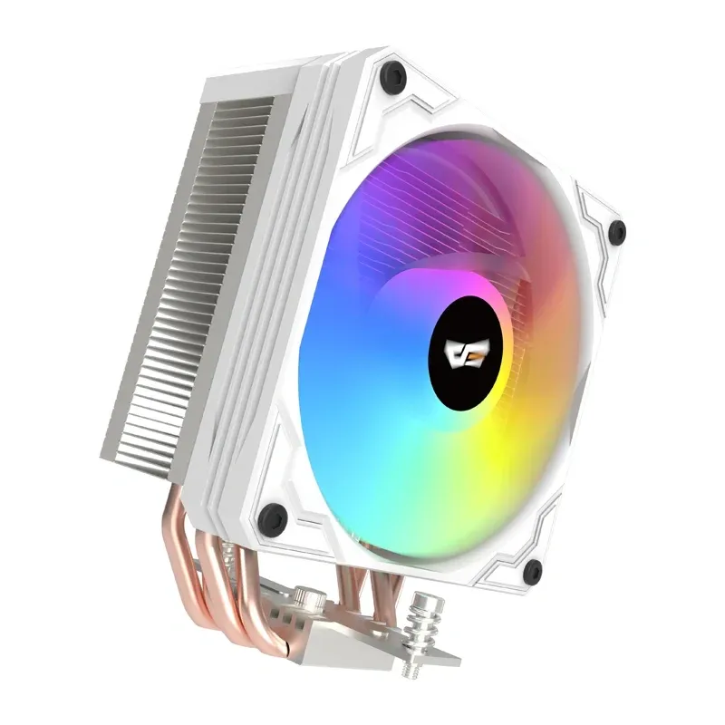 Chłodzenie CPU DARKFLASH M400 ARGB TDP 200W Wyświetlacz - Białe