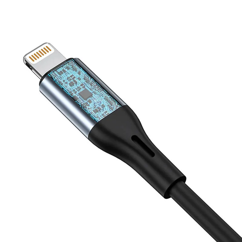 Kabel VIPFAN L05 Lightning Do AUX 3.5mm 1m - Szary