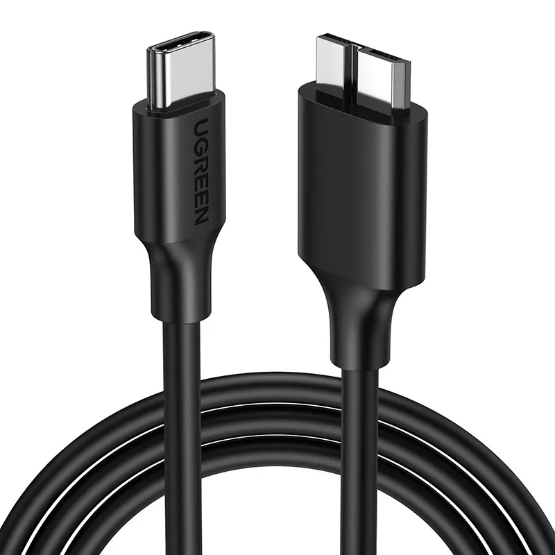 Kabel UGREEN US312 Micro-B USB 3.0-USB-C 1m - Czarny