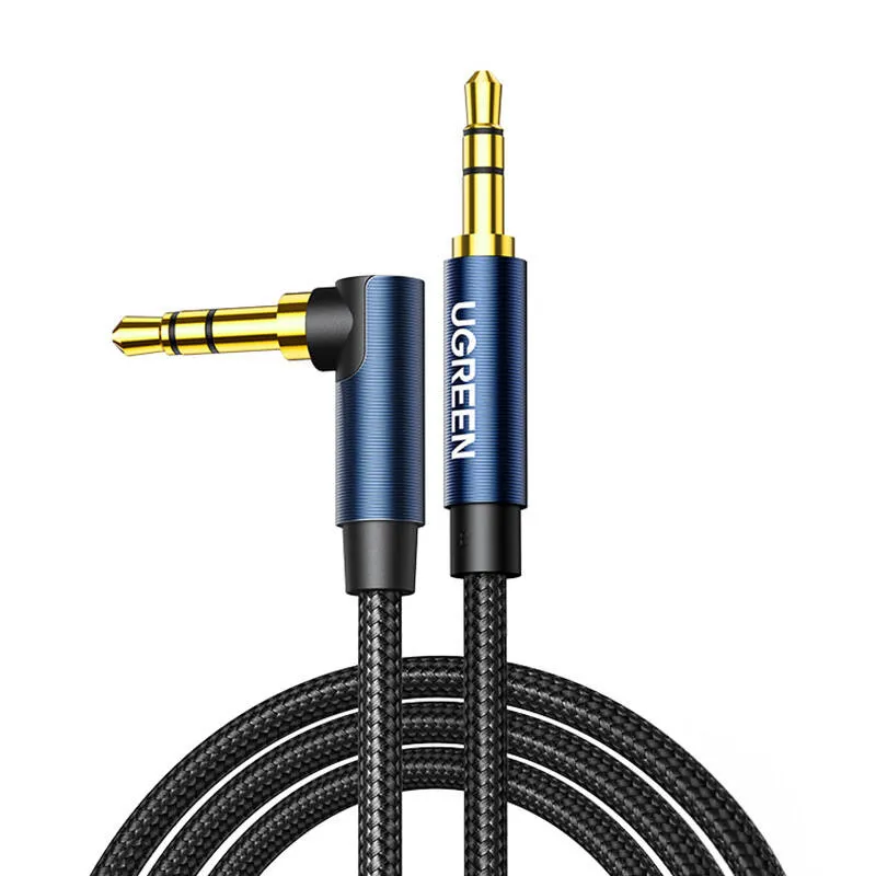 Kabel AUX 3.5mm UGREEN 60181 2m Pozłacany - Czarny