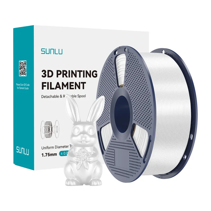 Filament SUNLU PLA+ Silk 1.75mm 1kg - Biały