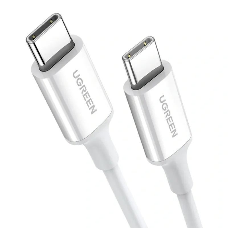 Kabel UGREEN USB-C-USB-C 1m Do Szybkiego Ładowania 60W - Srebrny
