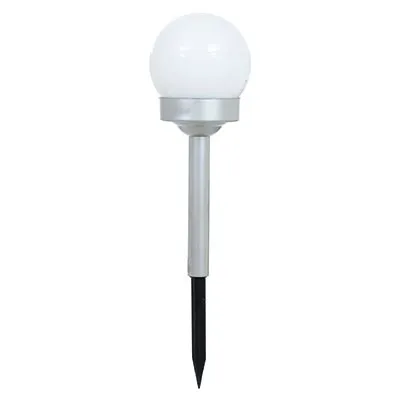 Lampa Solarna - Kula Plastikowa 10cm, 1LED Biały