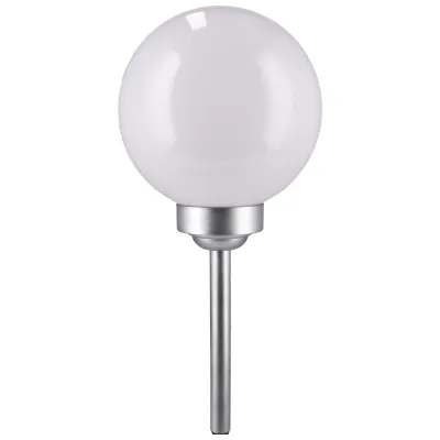 Lampa Solarna - Kula Plastikowa 20cm, 4LED Biały