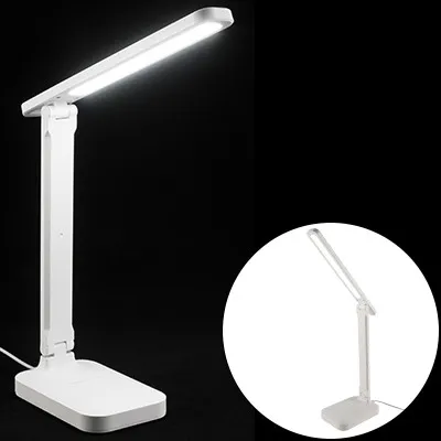 Lampa Biurkowa Z Podstawką Na Telefon - Biała
