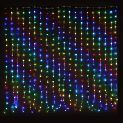 Kurtyna 400LED, 200x200cm, Kolor Światła RGB, Aplikacja, Pilot