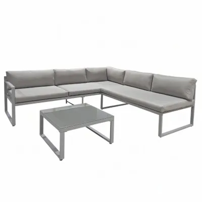 Aluminiowa Sofa Ogrodowa Z Poduszkami