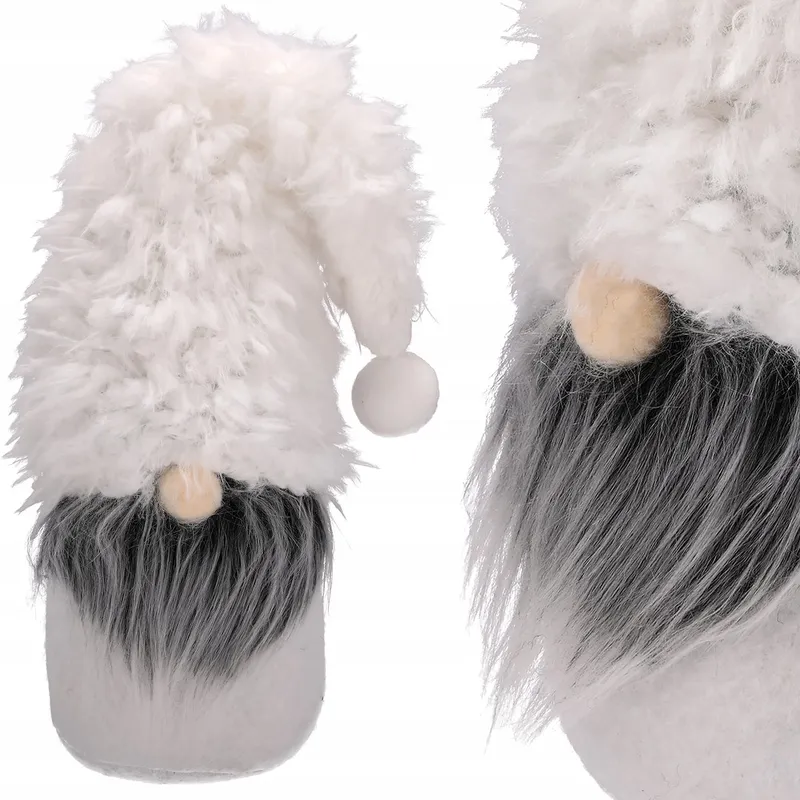 Skrzat Z Materiału, 25 cm + 23 cm Czapka - Biały