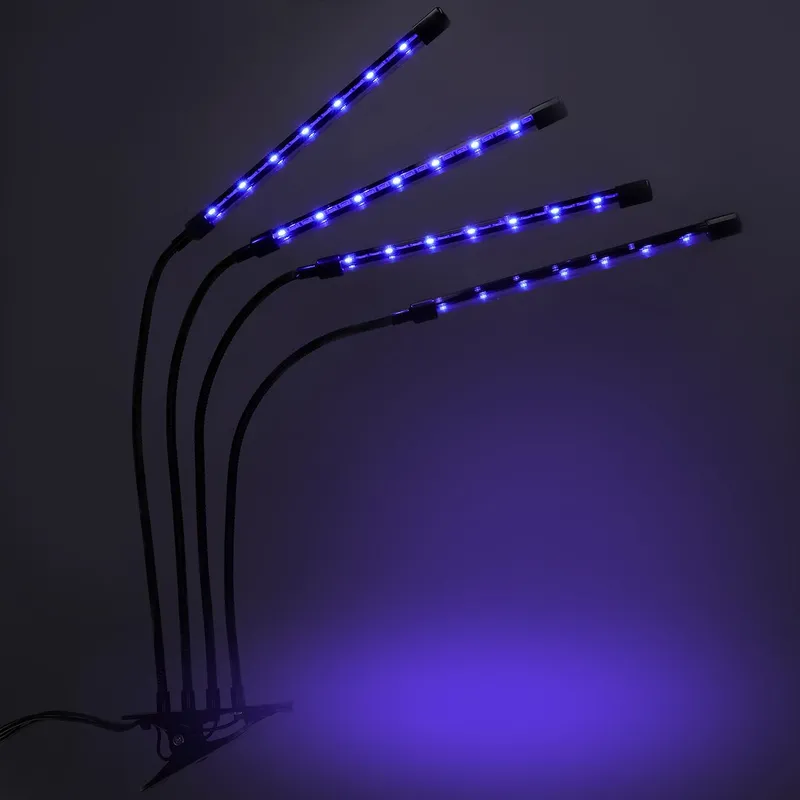 Uniwersalna Lampa Do Roślin Z Czterema Panelami Świetlnymi, Na USB Z Zasialczem