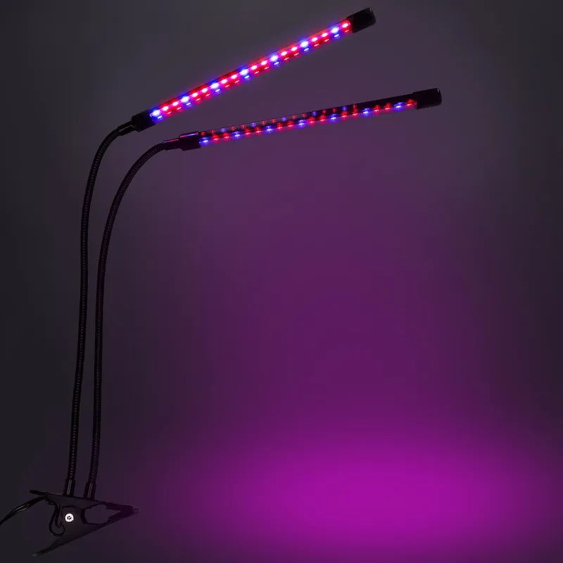 Uniwersalna Lampa Do Roślin Z Dwoma Panelami Świetlnymi, Na USB Bez Zasilacza