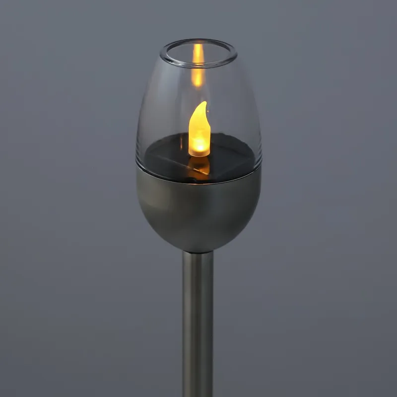 Lampa Solarna Ze Stali Nierdzewnej, 1LED Biały, 39x6,2x6,2cm