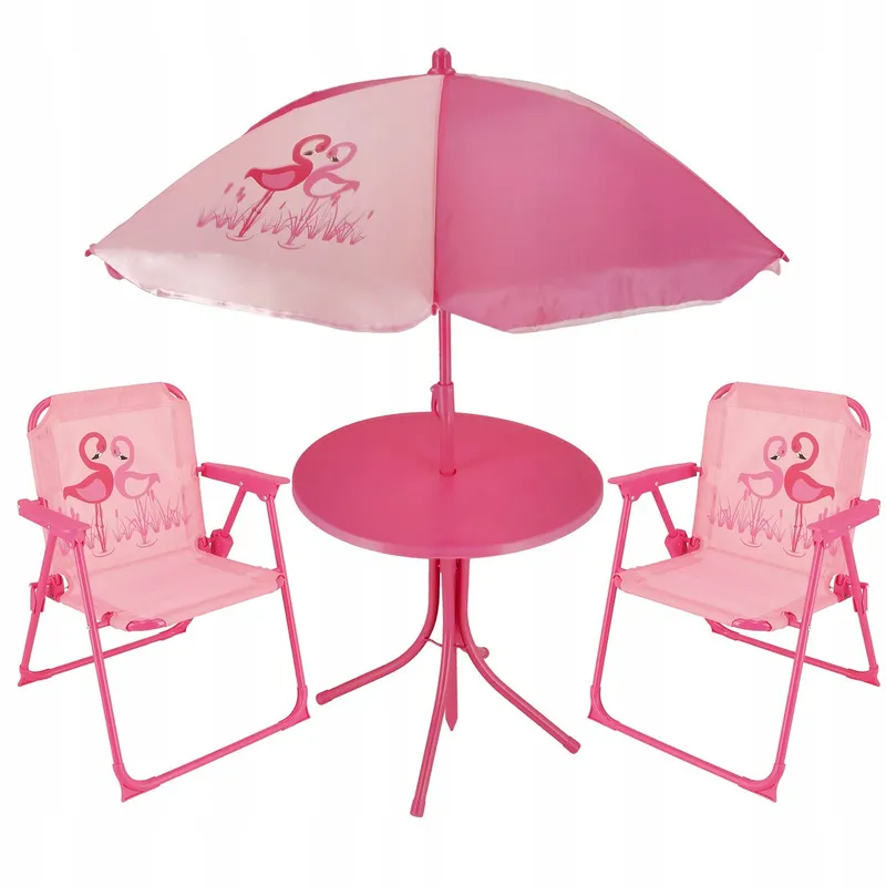 Zestaw Dziecięcy 2 Fotele, Stolik, Parasol