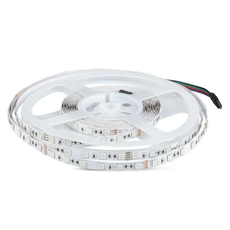 Taśma LED V-TAC SMD5050 600LED 24V IP20 10mb 7W/M VT-5050 60-IP20-7 RGB