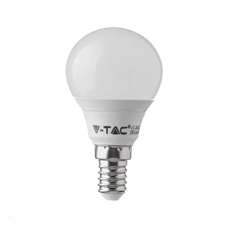 Żarówka LED V-TAC SAMSUNG CHIP 7W E14 Kulka P45 VT-270 3000K 600LM 5 Lat Gwarancji