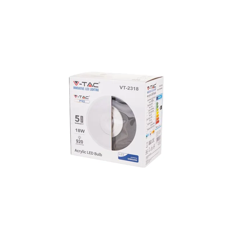 Żarówka LED V-TAC SAMSUNG CHIP 18W UFO FI220 VT-2318 4000K 920LM 5 Lat Gwarancji