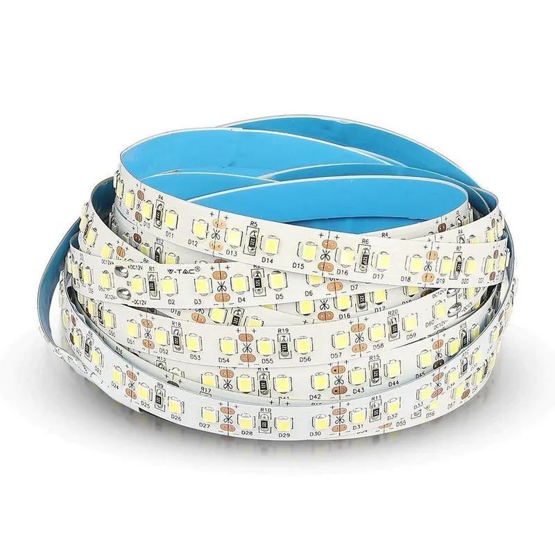 Taśma LED V-TAC SAMSUNG CHIP 2835 600LED 12V IP20 12W/M VT-5-120 6000K 1200LM 3 Lata Gwarancji