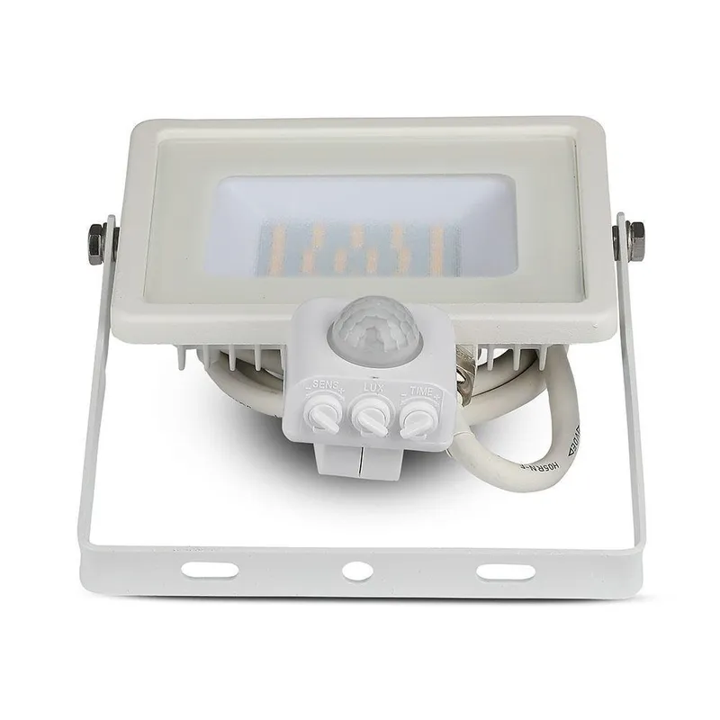 Naświetlacz LED V-TAC 30W SAMSUNG CHIP Czujnik Ruchu Funkcja Cut-OFF VT-30-S-W 4000K 2400LM 5 Lat Gwarancji - Biały