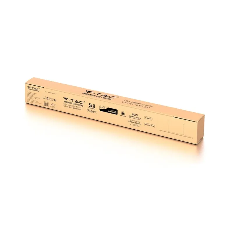 Oprawa V-TAC LED Linear SAMSUNG CHIP 60W Góra Dół Zwieszana Ściemnialna UGR6 VT-7-61-W 4000K 6600LM 5 Lat Gwarancji - Biała
