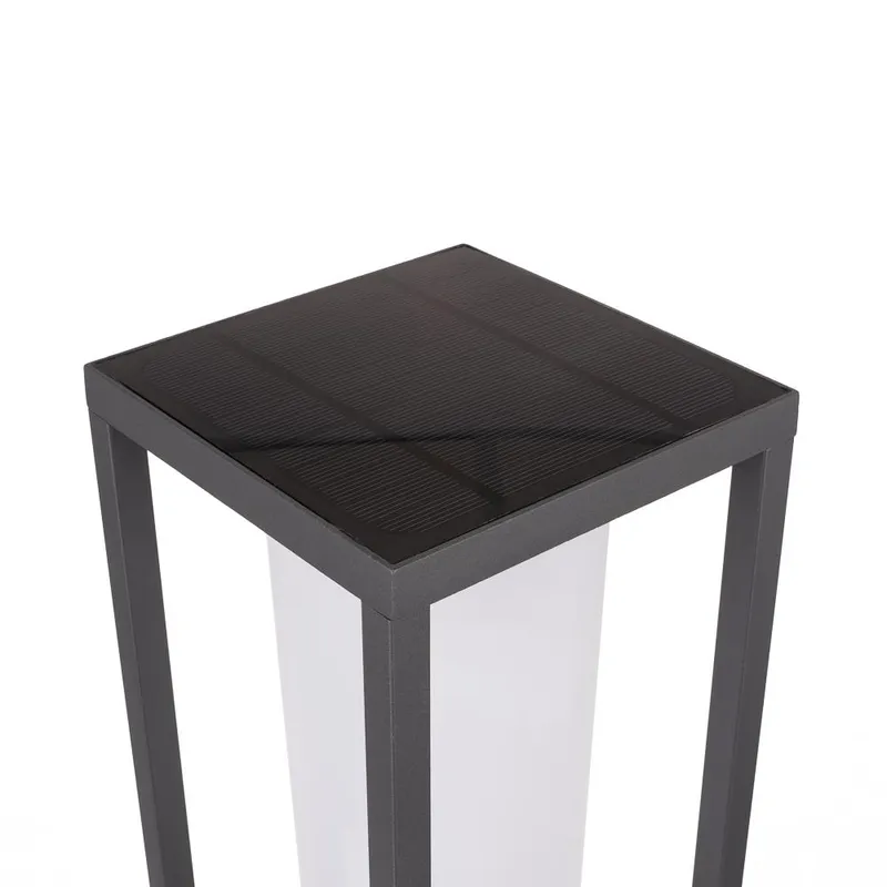 Słupek Ogrodowy Solarny V-TAC 4W LED SAMSUNG CHIP 2-FUNKCJE IP65 VT-66 3000K 280LM 3 Lata Gwarancji - Szary