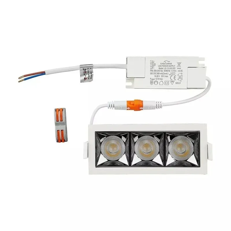 Oprawa V-TAC Downlight SAMSUNG CHIP 12W UGR19 CRI90+12ST VT-2-12 5700K 960LM 5 Lat Gwarancji