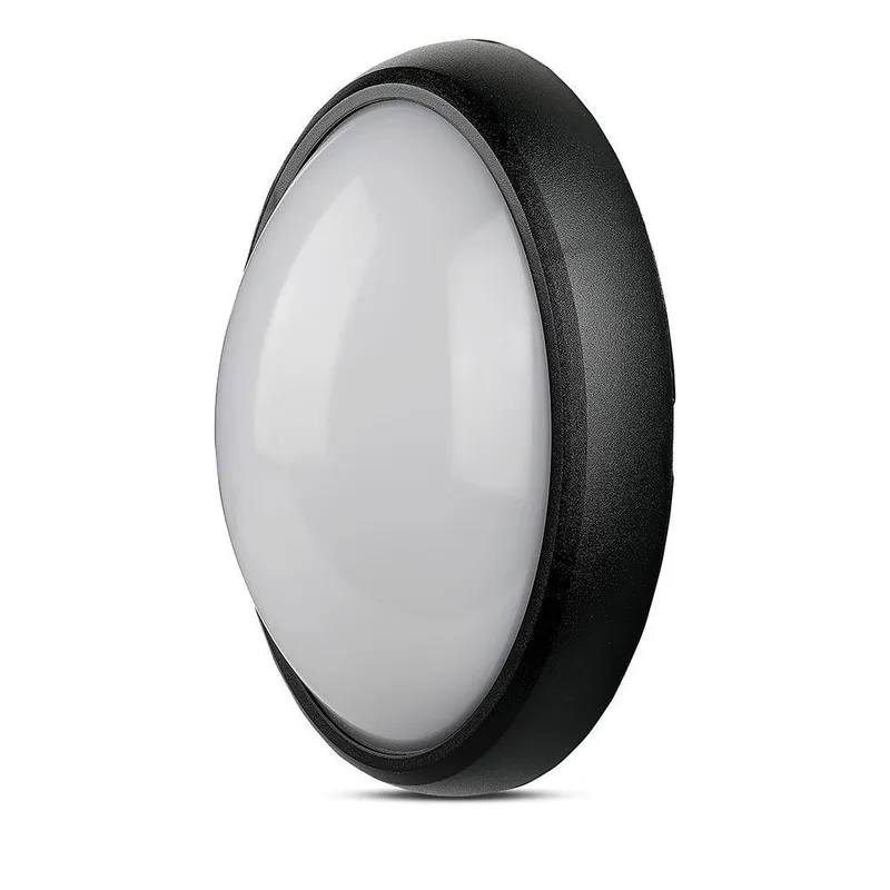 Oprawa Sufitowa Plafoniera 12W LED V-TAC Owal IP54 VT-8010-B 3000K 840LM - Czarna