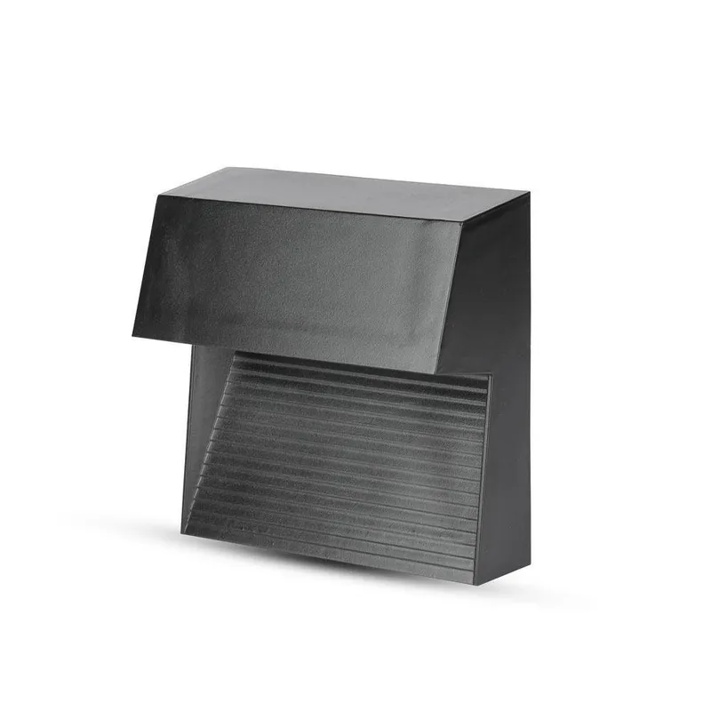 Oprawa Ścienna Elewacyjna 3W LED V-TAC Kwadrat 230V IP65 VT-1172-B 4000K 210LM - Czarny