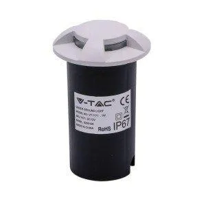 Oprawa Gruntowa Ogrodowa Najazdowa 1W LED 4-STRONNA IP67 V-TAC VT-1171-W 6500K 10LM - Biała