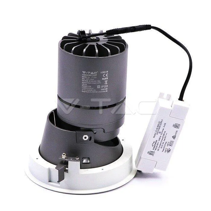 Oprawa LED Downlight V-TAC 35W COB CREE CRI95+UGR19 24ST VT-2936 4000K 2300LM 5 Lat Gwarancji