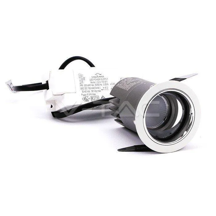 Oprawa LED Downlight V-TAC 6W COB CREE CRI95+UGR19 24ST VT-2907 3000K 400LM 5 Lat Gwarancji