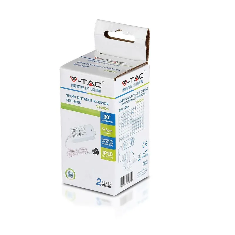 Czujnik Ruchu Na Drzwi Z Przewodem MAX.200W V-TAC VT-8026