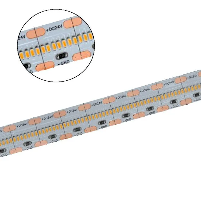Taśma LED V-TAC SMD2110 3500LED 24V IP20 5mb CRI90+21W/M 150LM/W VT-2110 700 3000K 2000LM