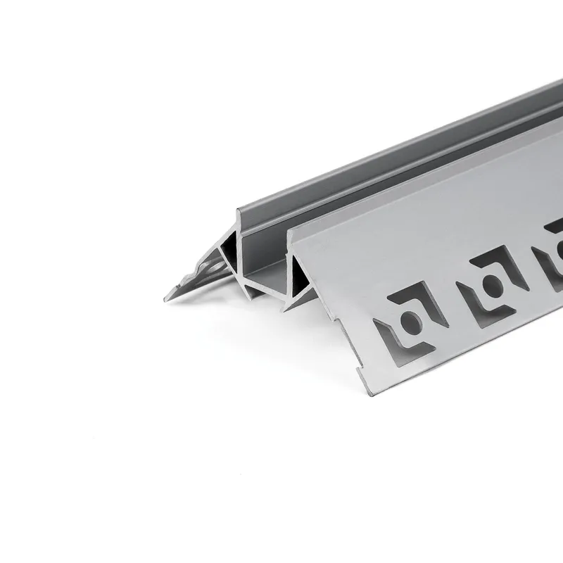 Profil Do LED Zestaw, ALU Anodowany Do Gipsowania Narożny Zewnętrzny V-TAC 2mb Klosz Mleczny 13,1x12,5mm VT-8103