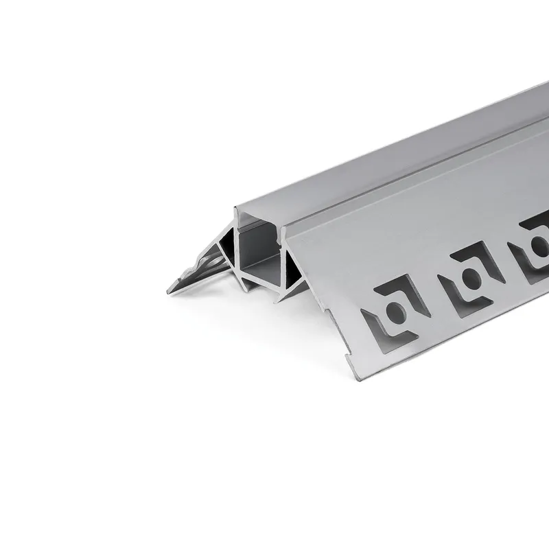 Profil Do LED Zestaw, ALU Anodowany Do Gipsowania Narożny Zewnętrzny V-TAC 2mb Klosz Mleczny 13,1x12,5mm VT-8103
