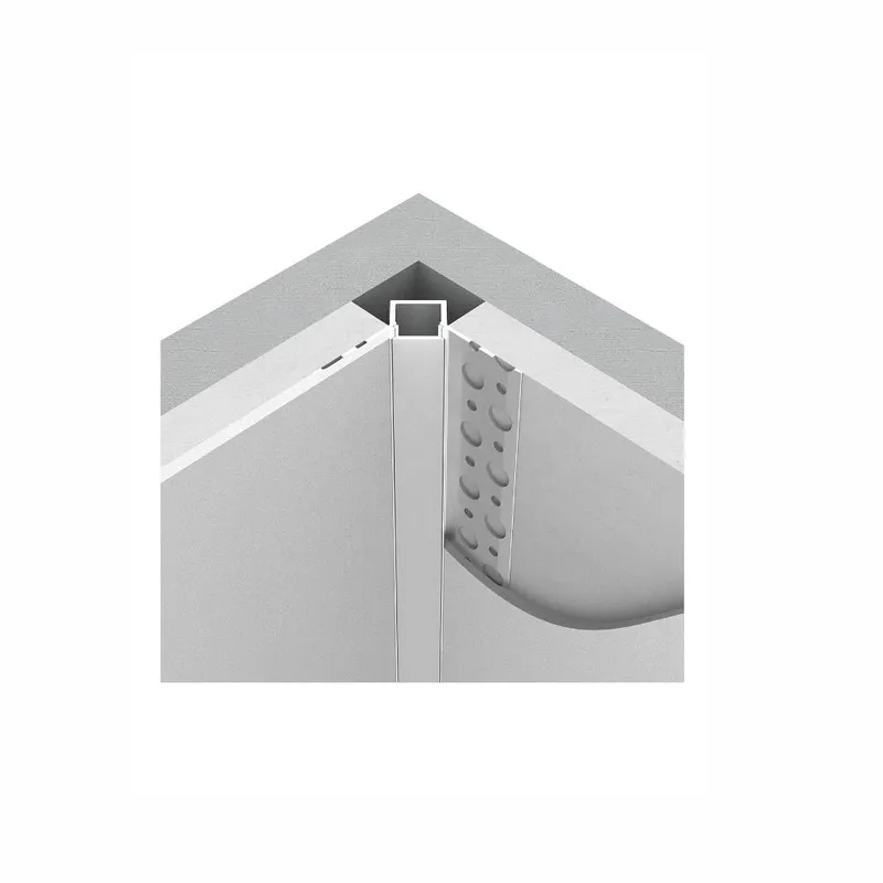 Profil Do LED Zestaw, ALU Anodowany Do Gipsowania Narożny Wewnętrzny V-TAC 2mb Klosz Mleczny 13,1x12,5mm VT-8104