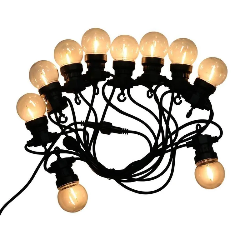 Girlanda Ogrodowa V-TAC (Sznur) 6W LED 5 Metrów 10 Żarówek 0,4W Filament VT-71510 3000K 350LM