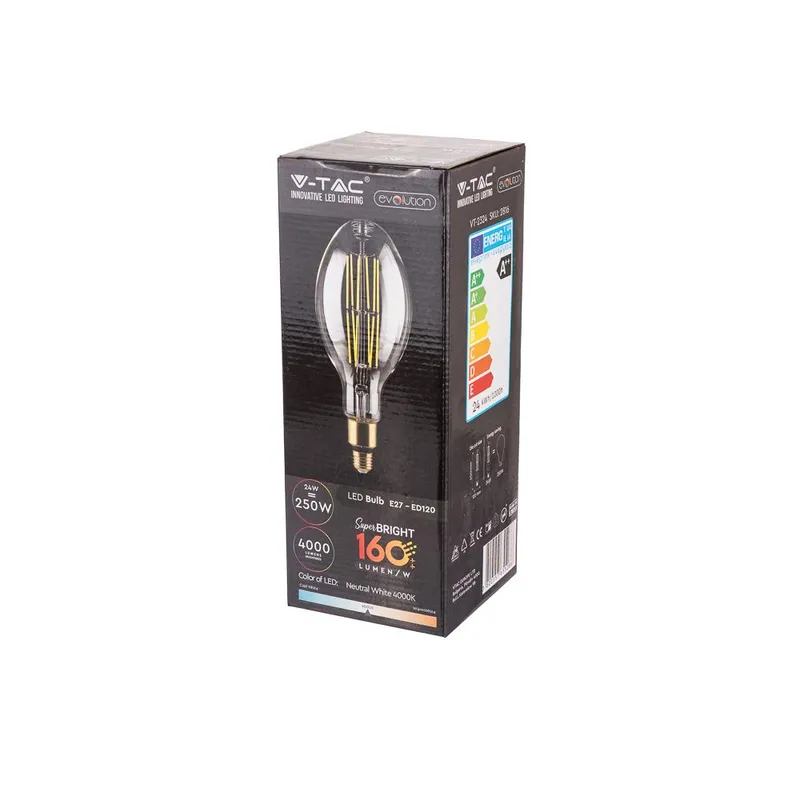 Żarówka LED V-TAC 24W E27 ED120 Evolution 160LM/W VT-2324 4000K 4000LM