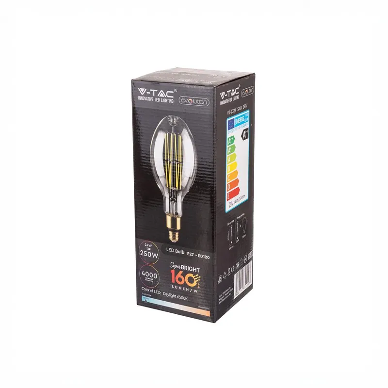 Żarówka LED V-TAC 24W E27 ED120 Evolution 160LM/W VT-2324 6400K 4000LM