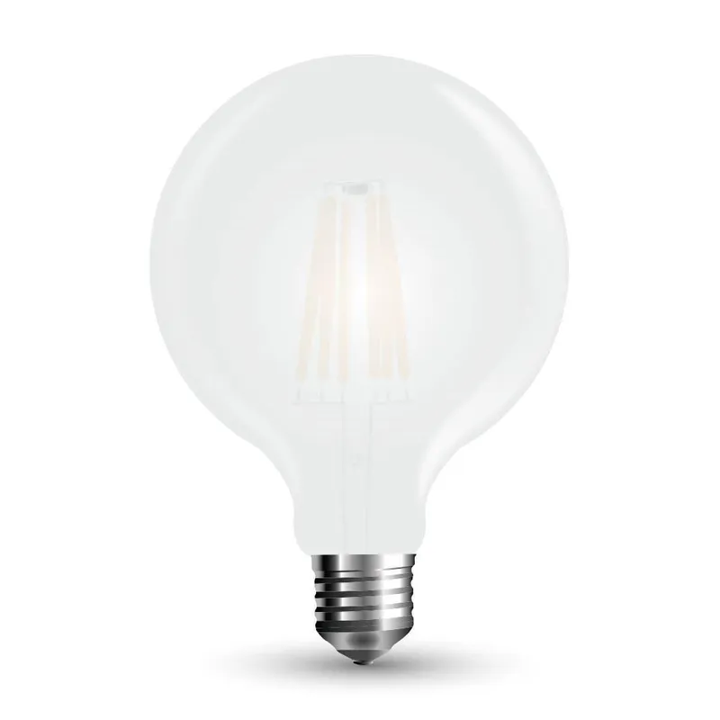 Żarówka LED V-TAC 7W Filament E27 Kula G95 Mrożona VT-2057 6400K 840LM