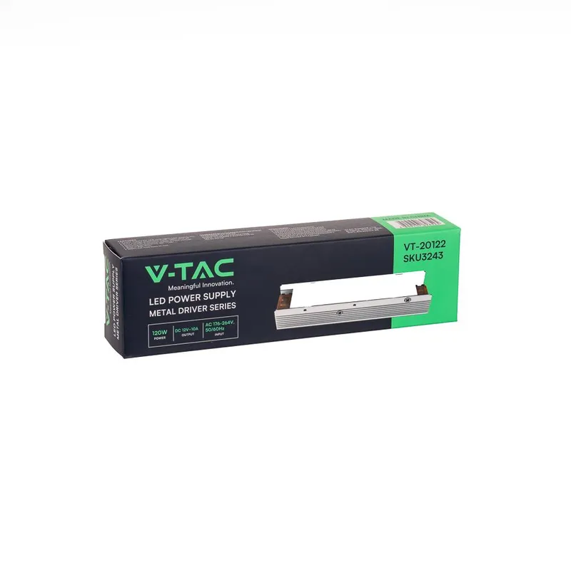 Zasilacz LED V-TAC 120W 12V 10A Modułowy Filtr EMI VT-20122