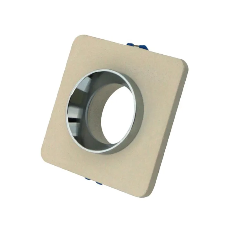 Oczko V-TAC Gips Beton GU10 Kwadrat Wpuszczane Białe/Chrom VT-862-CHR 5 Lat Gwarancji